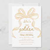 Invitation C'est la fête des 10 ans de la fille d'or (Devant)