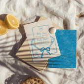 Invitation C'est la Fête des mariées de citron tirée à la mai