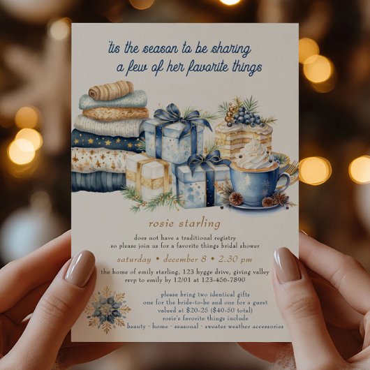 Invitation C'est la Fête des mariées des choses préférées de 