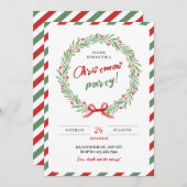 Invitation C'est la période la plus merveilleuse de l'année (Devant / Derrière)