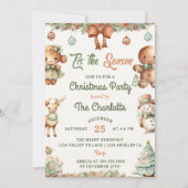 Invitation C'Est La Saison Cookies Noël Fête (Devant)