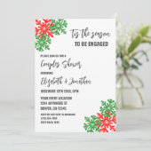 Invitation C'Est La Saison Couples de Noël Douche (Debout devant)