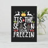 Invitation c'est la saison de geler T-Shirt (Debout devant)