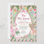 Invitation C'est la saison de la fête de Noël (Devant)