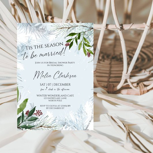 Invitation C'est la saison de se marier Réception de mariage