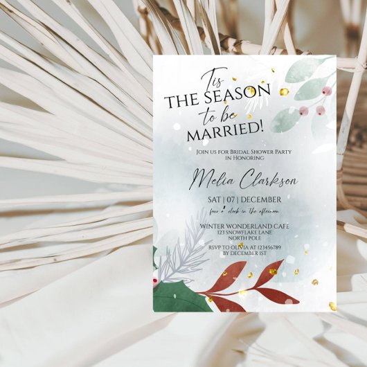 Invitation C'est la saison de se marier Réception de mariage