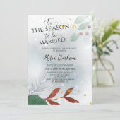 Invitation C'est la saison de se marier Réception de mariage (Debout devant)