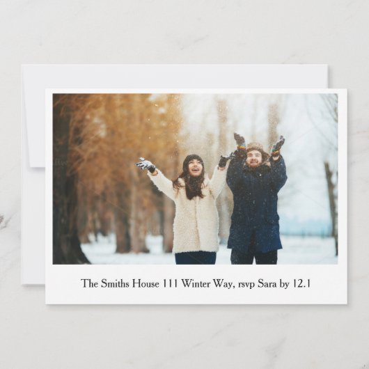 Invitation C'est la saison des célébrations (Dos)