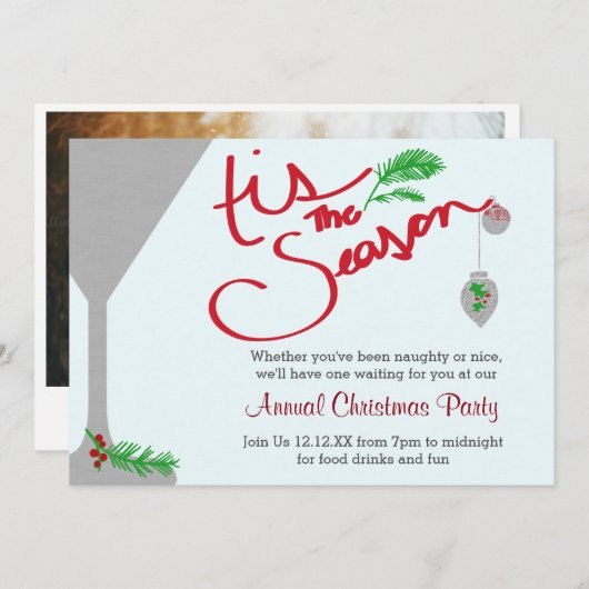 Invitation C'est la saison des célébrations (Devant / Derrière)