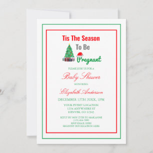 Invitation C'est la saison d'être enceinte Baby Shower