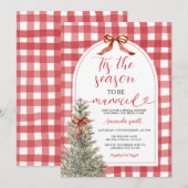 Invitation C'est la saison d'être marié Fête des mariées de B (Devant / Derrière)