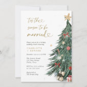 Invitation C'Est La Saison D'Être Marié Mariage D'Hiver Douch (Devant)