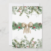 Invitation C'Est La Saison Deux | Hiverner écureuils 2e anniv (Dos)