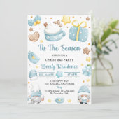 Invitation C'Est La Saison Gnomes Noël Fête (Debout devant)