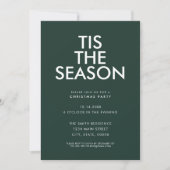 Invitation C'Est La Saison Moderne Minimaliste Fête De Noël (Devant)