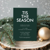 Invitation C'Est La Saison Moderne Minimaliste Fête De Noël