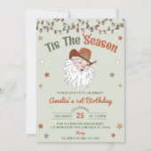 Invitation C'Est La Saison Père Noël Noël Anniversaire (Devant)