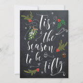 Invitation C'est la saison pour cinquante fêtes de Noël (Devant)