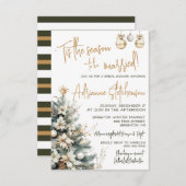 Invitation 'C'est la saison pour être marié ! Fête des mariée (Devant / Derrière)