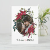 Invitation C'est la saison pour être marié Floral Photo Maria (Debout devant)