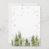 Invitation C'est la saison pour être marié hiver Floral (Dos)