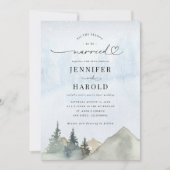 Invitation C'est la saison pour être marié Mariage de la forê (Devant)