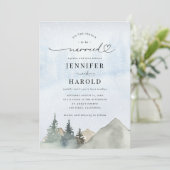 Invitation C'est la saison pour être marié Mariage de la forê (Debout devant)