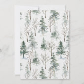 Invitation C'est la saison pour être mariée Fleurs de Noël (Dos)