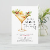 Invitation 'C'est la saison pour être Toasty! Cocktail (Debout devant)