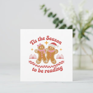 Invitation C'est la saison pour lire l'école de Noël 