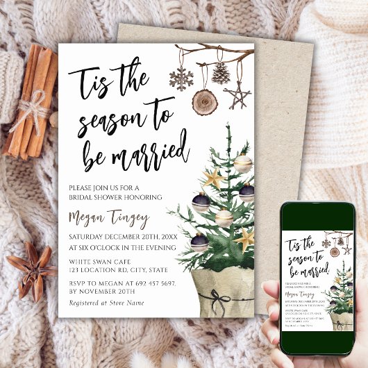 Invitation C'est la saison pour se marier | Fête des mariées 