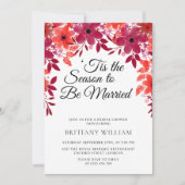 Invitation 'C'est la saison pour se marier Fête des mariées f (Devant)