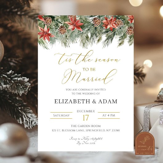 Invitation C'est la saison pour se marier Mariage