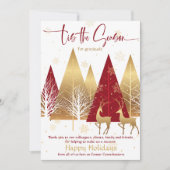 Invitation 'C'est la saison Red Stylisated Business Appréciat (Devant)