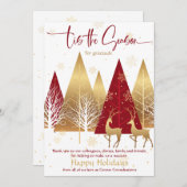 Invitation 'C'est la saison Red Stylisated Business Appréciat (Devant / Derrière)