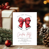 Invitation C'est la Season Bow avec Père Noël Holiday Invitat