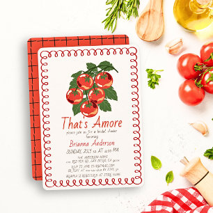 Invitation C'est l'Amore Tomate Rouge Italien Enterrement de
