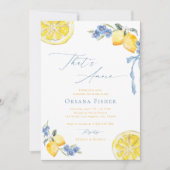 Invitation C'est l'Amour Citrons Arc Main Squeeze Enterrement (Devant)