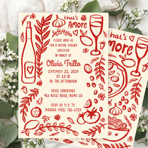 Invitation C'est l'amour Cuisine Italienne SUR MESURE Bridal 