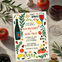 C'est l'amour de la nourriture italienne Invitatio
