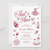 Invitation C'est l'amour Dessins faits à la main pour une Bab (Devant)
