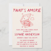 Invitation C'est l'Amour Fête de Mariage Pizza (Devant)