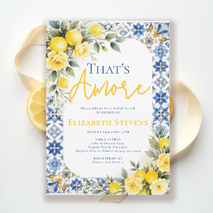 Invitation C'est l'Amour Fête de Mariage Prénuptiale Fleurs L