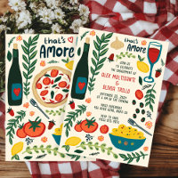C'est l'Amour Nourriture Italienne Fête de Fiançai