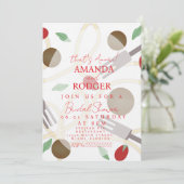 Invitation C'est l'Amour Pâtes Italiennes Mariage (Debout devant)
