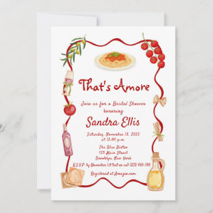 Invitation C'est l'Amour Réception de Mariage Italienne