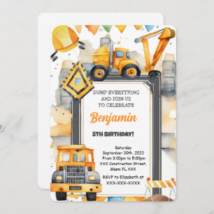 Invitation C'est l'anniversaire de la construction