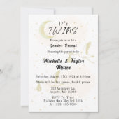 Invitation C'est l'annonce du sexe des jumeaux (Devant)