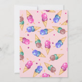 Invitation C'est le 5ème anniversaire de la photo de la crème (Dos)