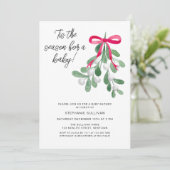 Invitation C'Est Le Baby shower De Noël De La Saison (Debout devant)